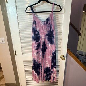 Torrid Super Soft Tiered Tie-Dye Sleeveless Midi Dress – Size 1 (1X)